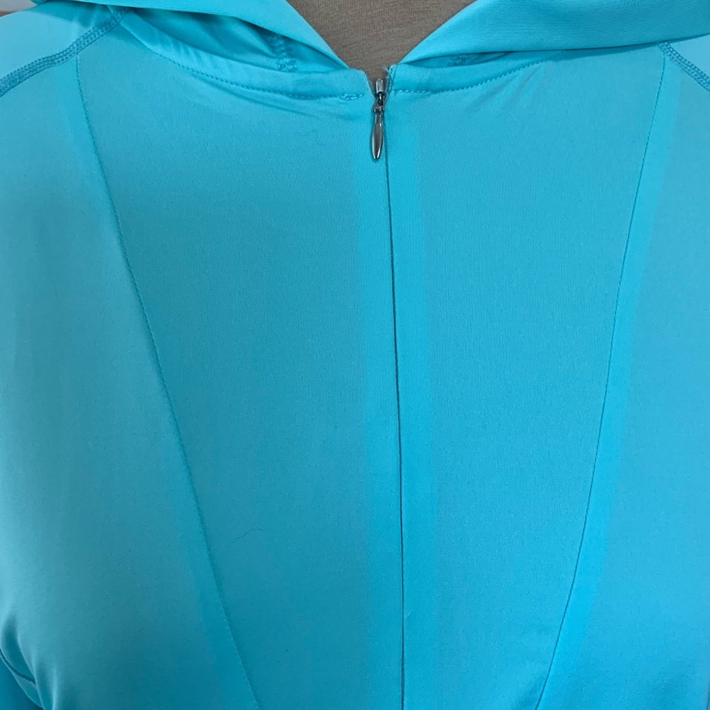 L3 Live Life Large Aqua 1/4 zip hoodie, sz 3X
